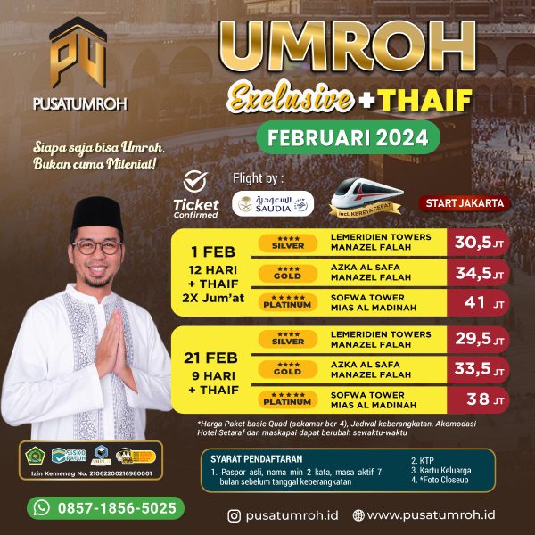 Paket Umroh Februari 2024