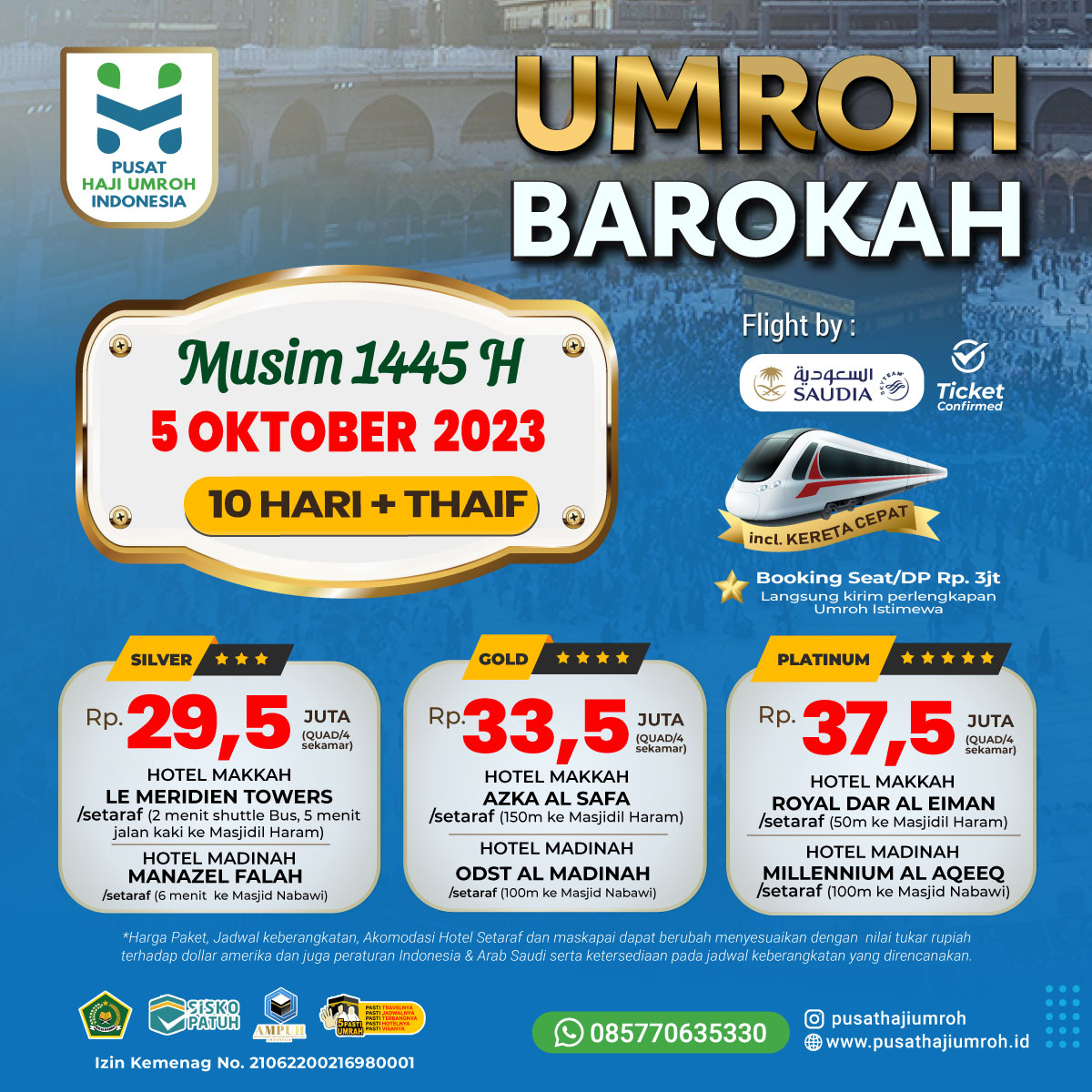 Paket Biaya Dan Jadwal Umroh Murah H