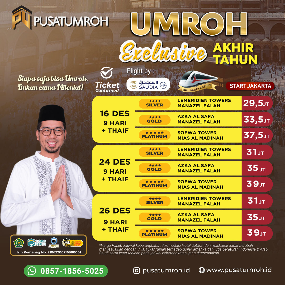 Paket Biaya dan Jadwal Umroh Murah ⭐ 20232024/1445H